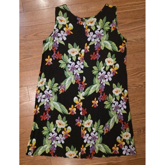 Hibiscus Collection Hawaii Dress One Size Lightweight 100% Rayon Tropical Floral - Picture 12 of 12